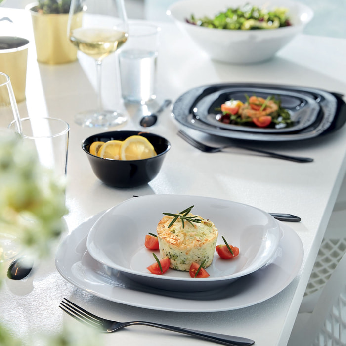 6 coupelles noires 12 cm Carine