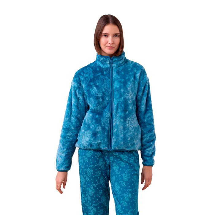 Giacca donna eco pelliccia articolo cachemire. Noidinotte