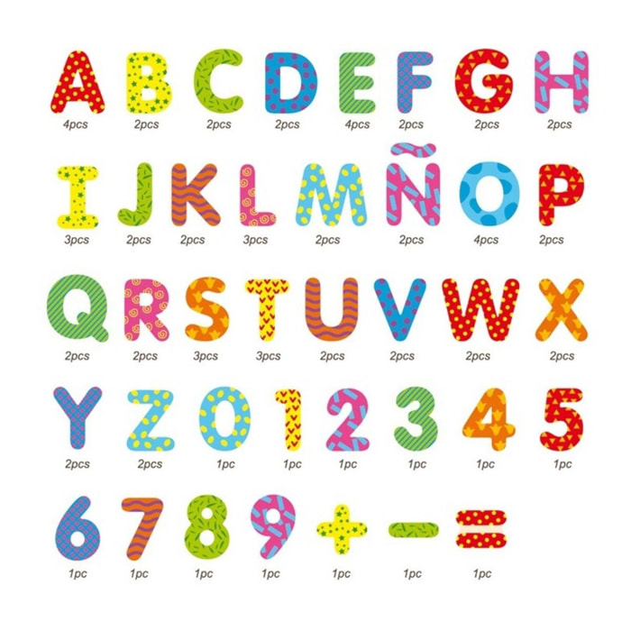 MAGNETIC DECOR LETTERS & NUMBERS - JUEGO EDUCATIVO