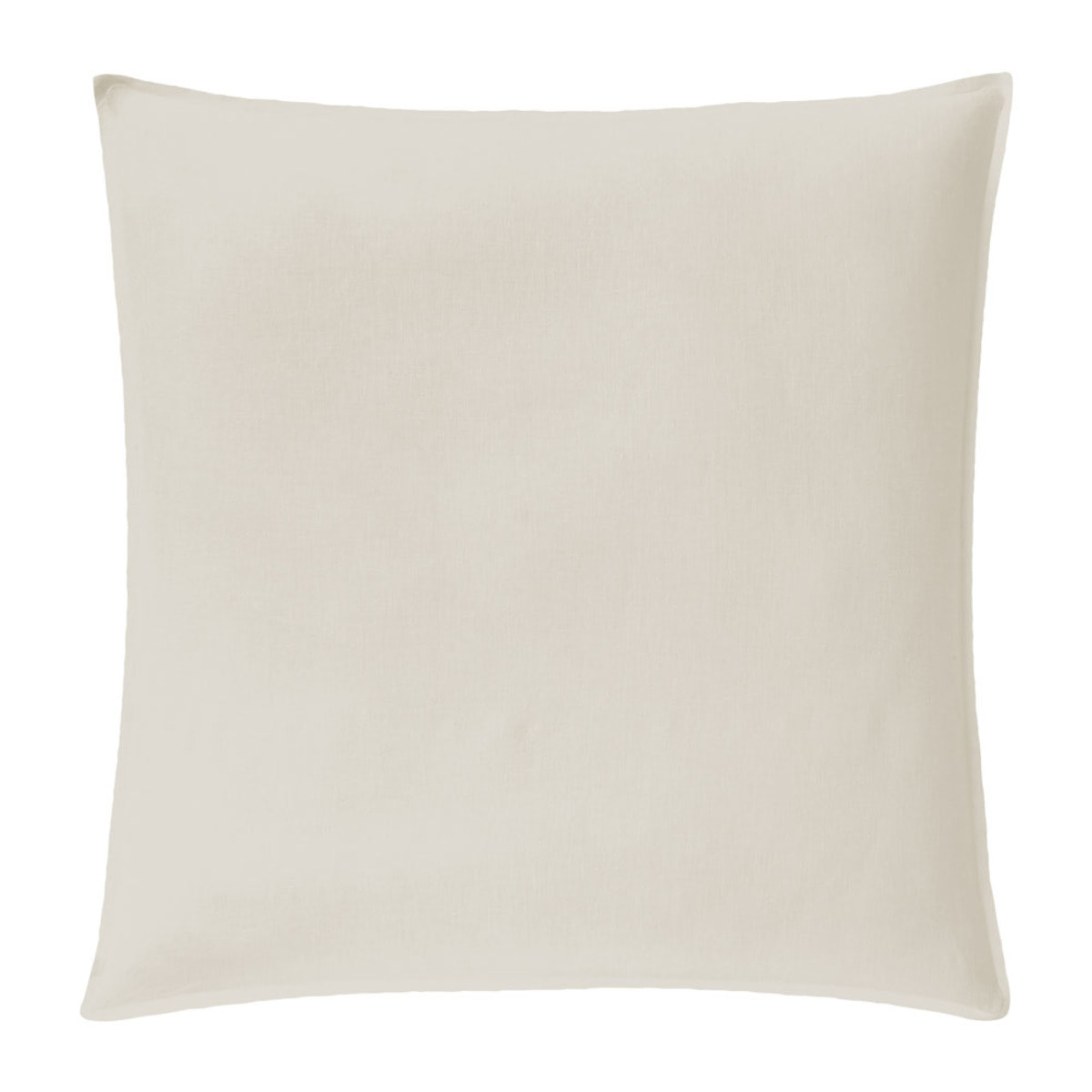 Taie d'oreiller unie en lin lavé, Made in France, NOUVELLE VAGUE , Beige naturel