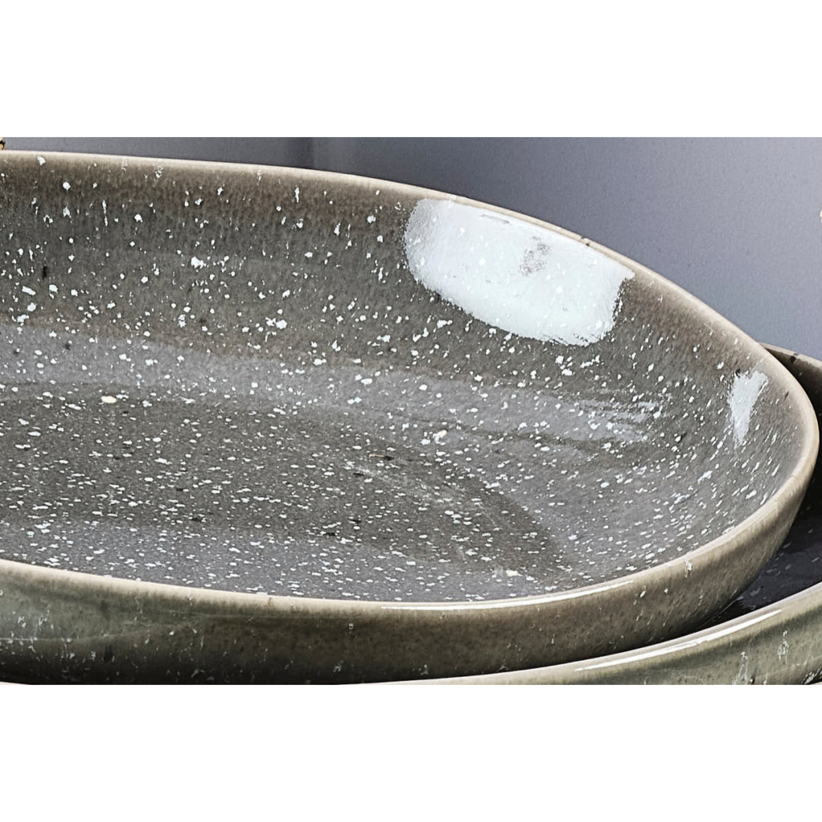 Assiette creuse STELLAR Ø22,5cm - 6 pièces - Gris béton