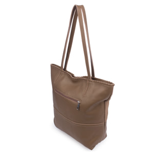Bellino Borsa Tote Donna. Pelle autentica Camoscio e Dollaro.