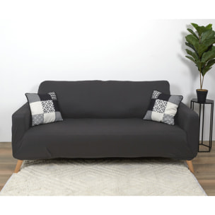 Housse Extensible Canapé - HOME DECO FACTORY - Gris