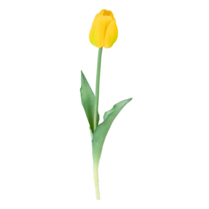 Tulipano Real Touch - Pezzi 12 - 15X44X15cm - Colore Giallo - Bianchi Dino -