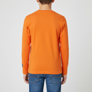 T-shirt maniche lunghe con ricamo logo