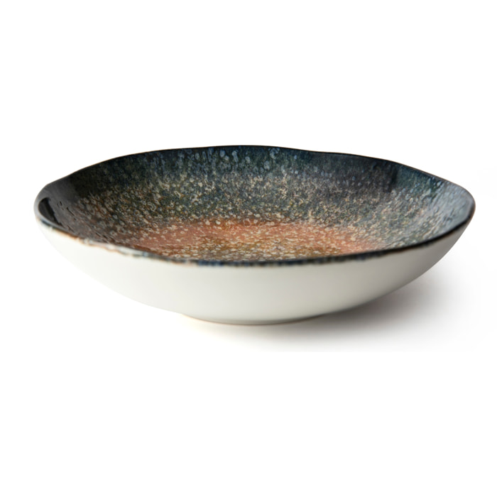 Set de 6 assiettes creuses Excelsa – Efesto, Céramique Beige