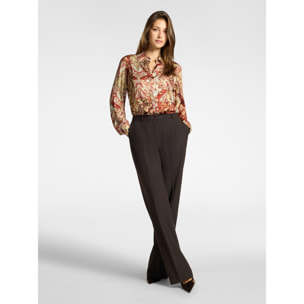 Elena Mirò - Camisa de viscosa estampada - Rojo