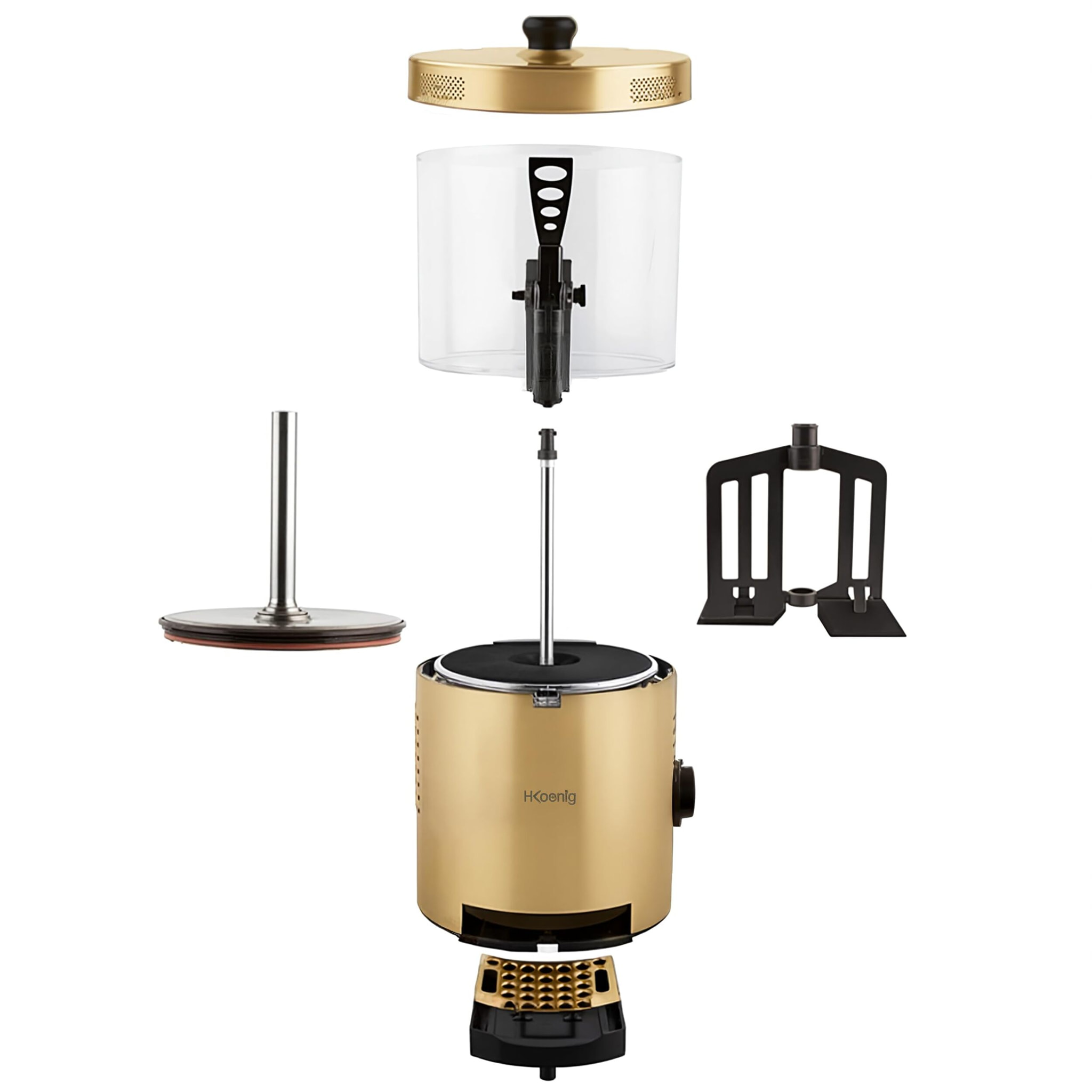 Dispensador de chocolate caliente, 3 L, 1200 W, dorado