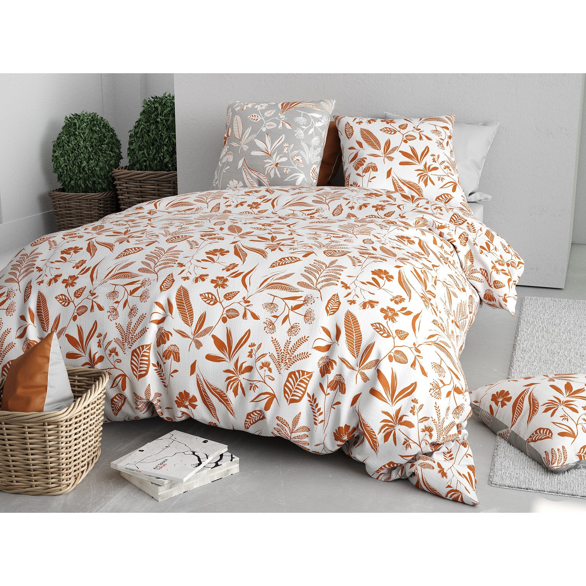 Parure housse de couette coton multicolore