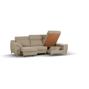 Sofa-Cama Chaise Elegance Beige Derecha