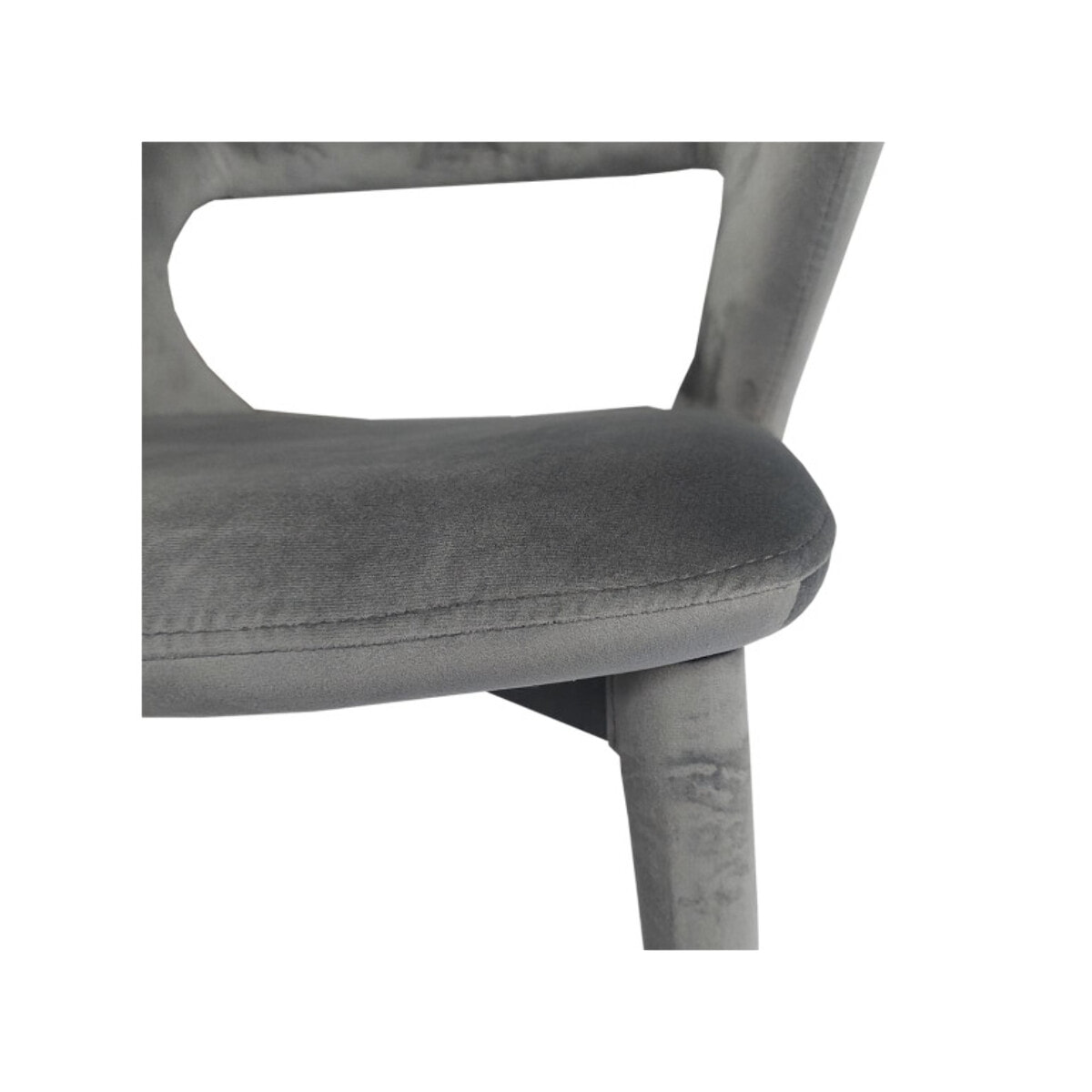 Chaise en velours avec accoudoirs - VALENTINA