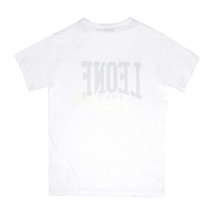 T-shirt da bambino in cotone Leone Denim Blue