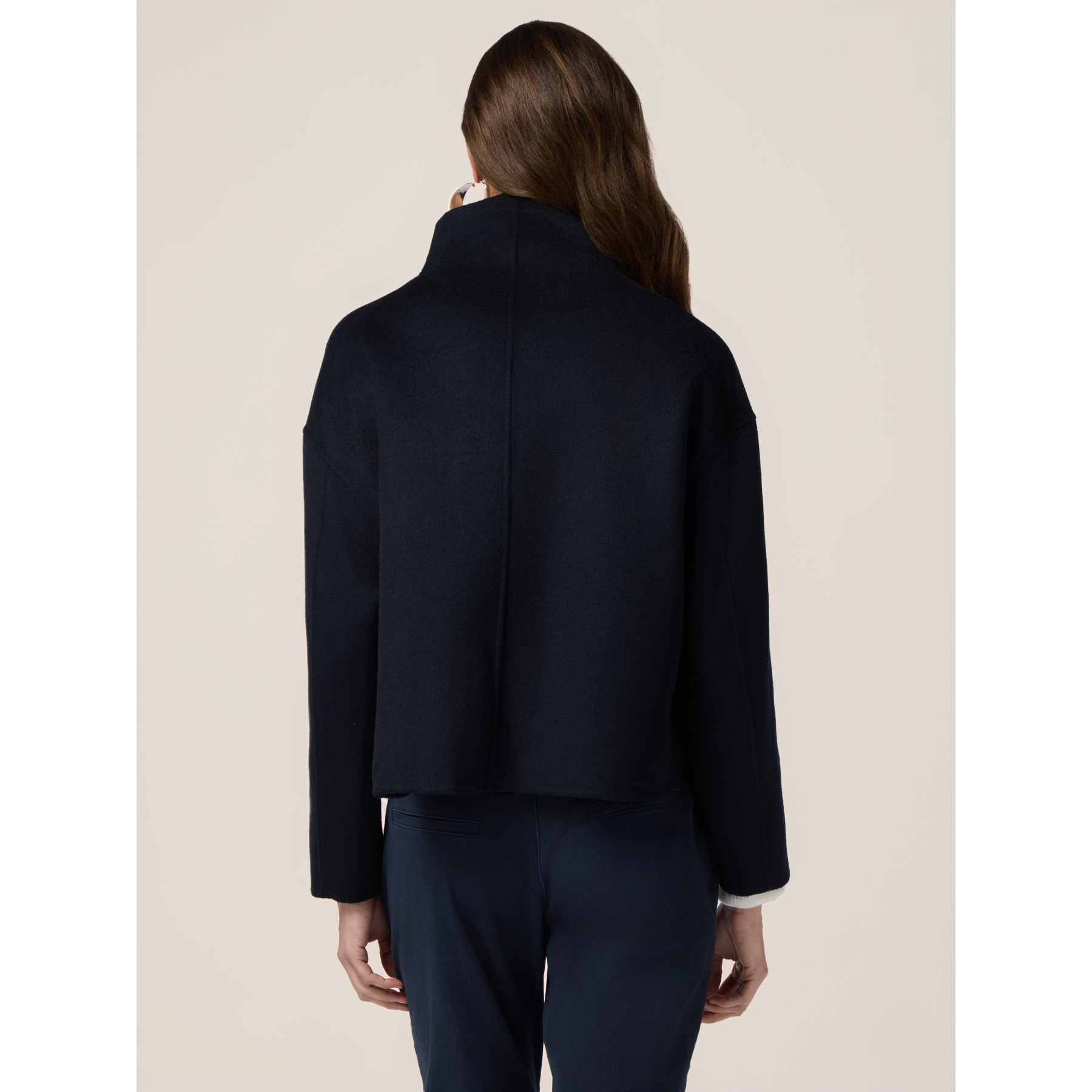 Oltre - Cazadora de paño mezcla de lana - Azul