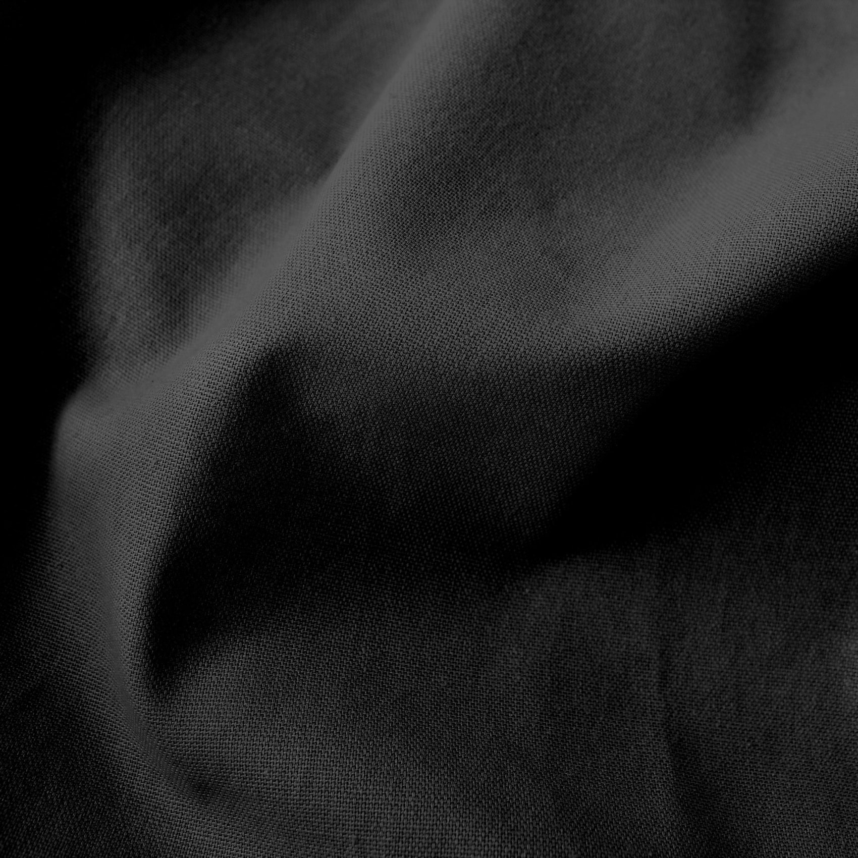 Rideau coloré en pur coton 8 œillets - Gris anthracite