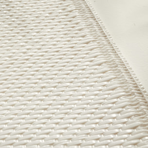 CAPRI - Tapis d'extérieur à motif uni - Blanc