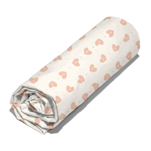 Parure de lit enfant licorne avec poche pour doudou - Rose