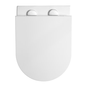 Pack WC Bâti-support + WC sans bride Vortex Swiss Aqua Technologies + abattant SoftClose + Plaque (DELANOTQGEB3-VP)