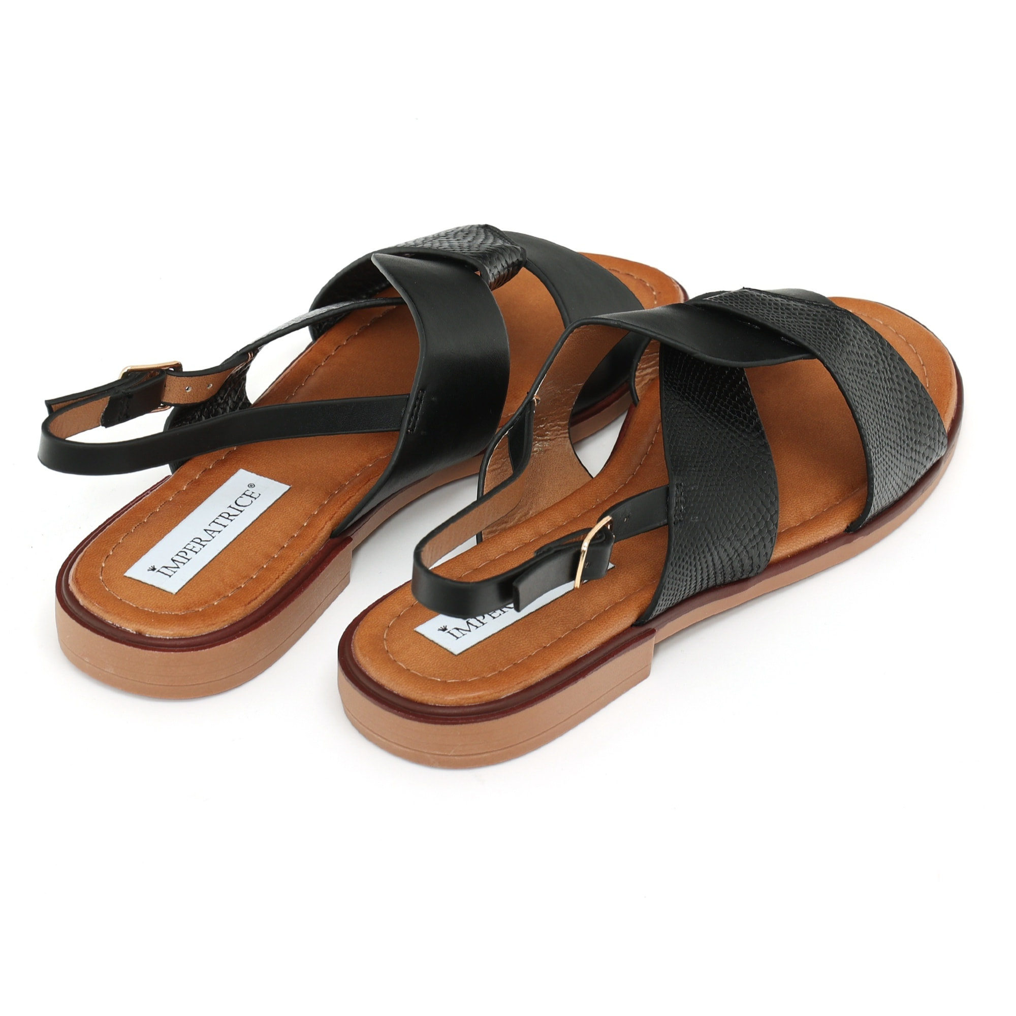 Sandali bassi in simil pelle