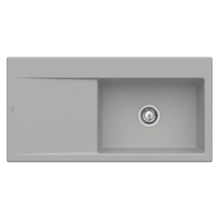 Evier a encastrer Subway Style 60 vidage auto Fossil CeramicPlus cuve a droite