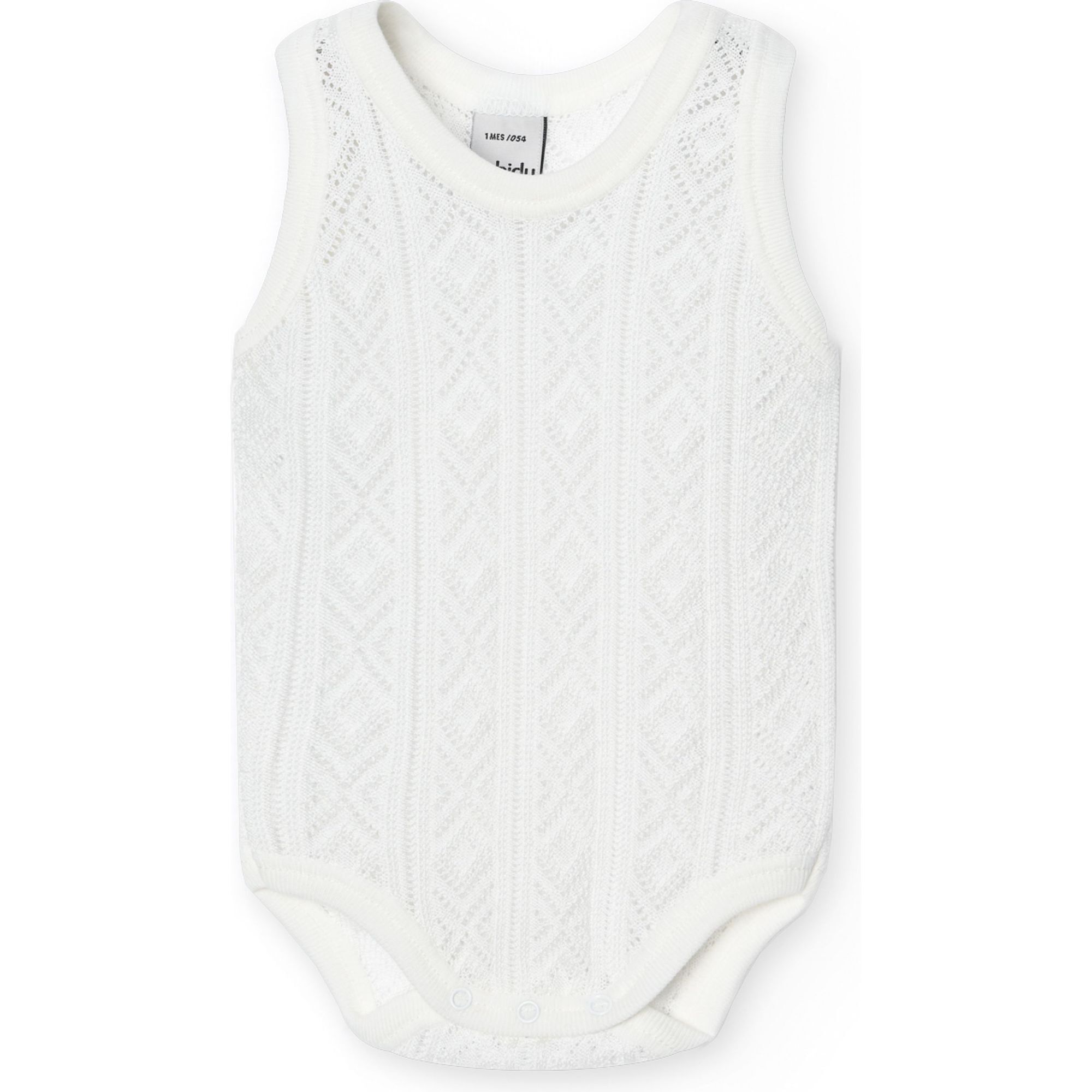 Body bebé tirantes finos perlé algodón