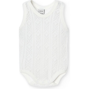 Body bebé tirantes finos perlé algodón