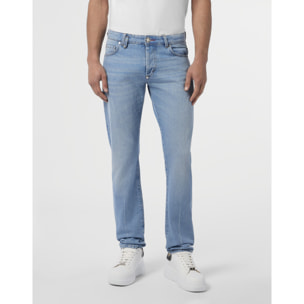 PHILIPP PLEIN Basic Straight Cut Jeans