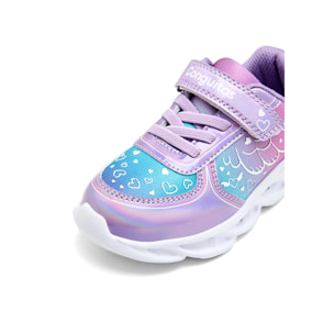 Zapatillas De Luces De Niña Con Cordones Elásticos