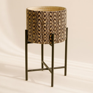 Cache pot sur pieds noirs 29 x h52cm YORI