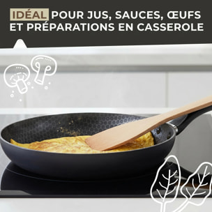 Set de 4 ustensiles de cuisine en bois FSC Fackelmann Nature