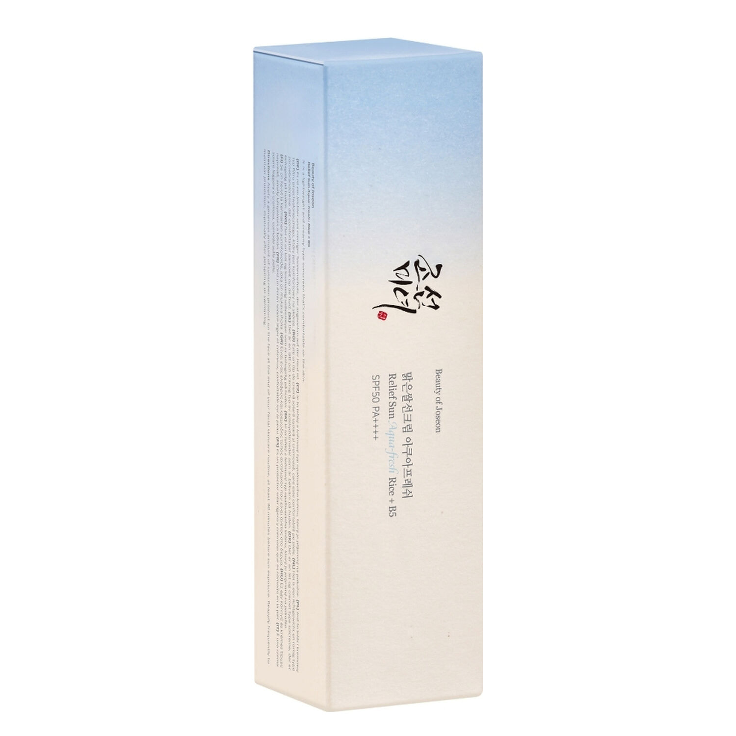 Relief Sun Aqua-Fresh Rice + B5 SPF50 Pa++++ - Crème Solaire Transparente au riz Aqua Fresh 50 ml