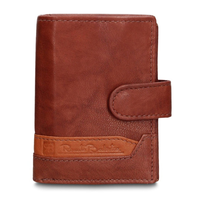 Portafoglio uomo in vera pelle - Modello Novara Chic - Casual - 7.5 x 10.0 x 2.0 cm