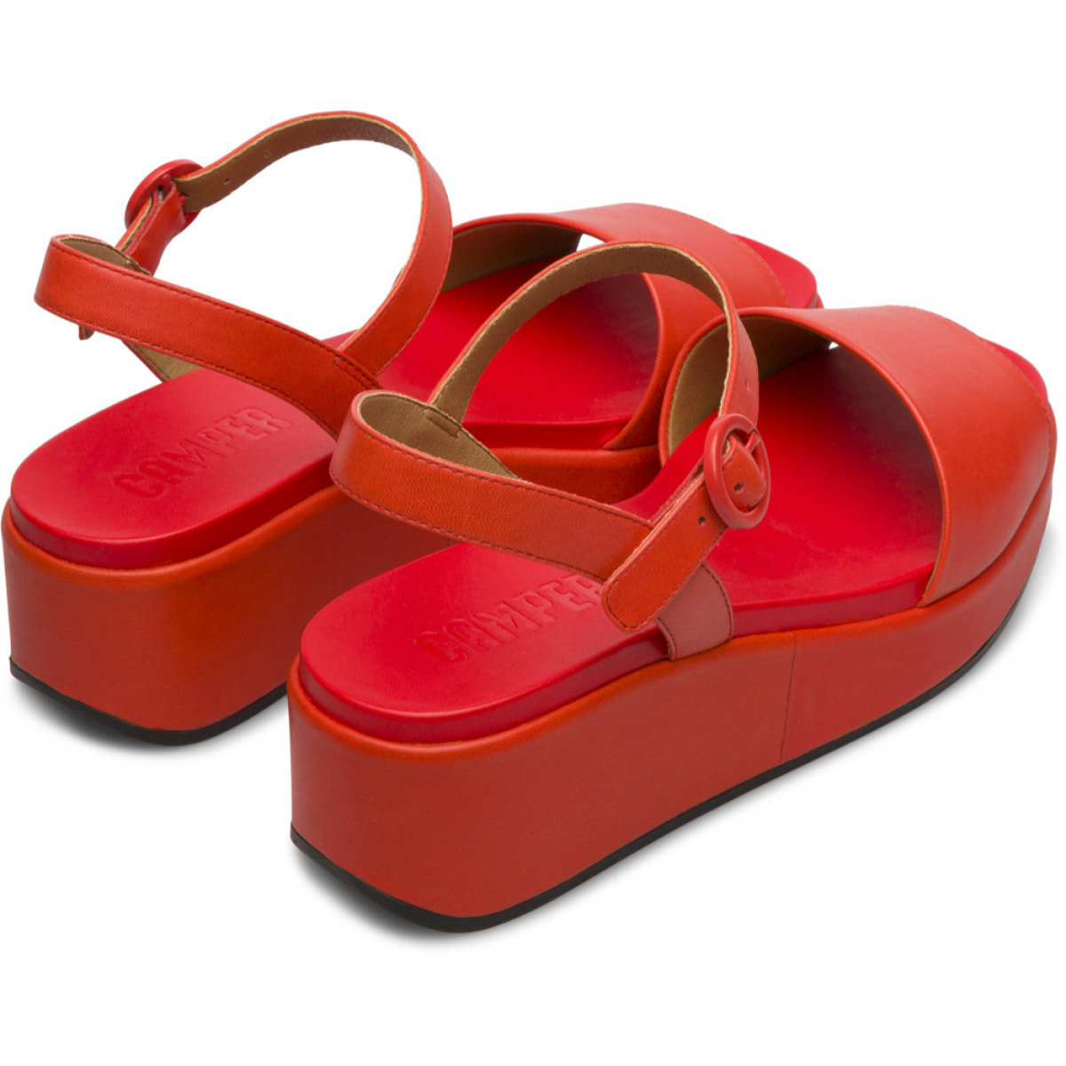 CAMPER Misia - Sandalias Mujer Rojo