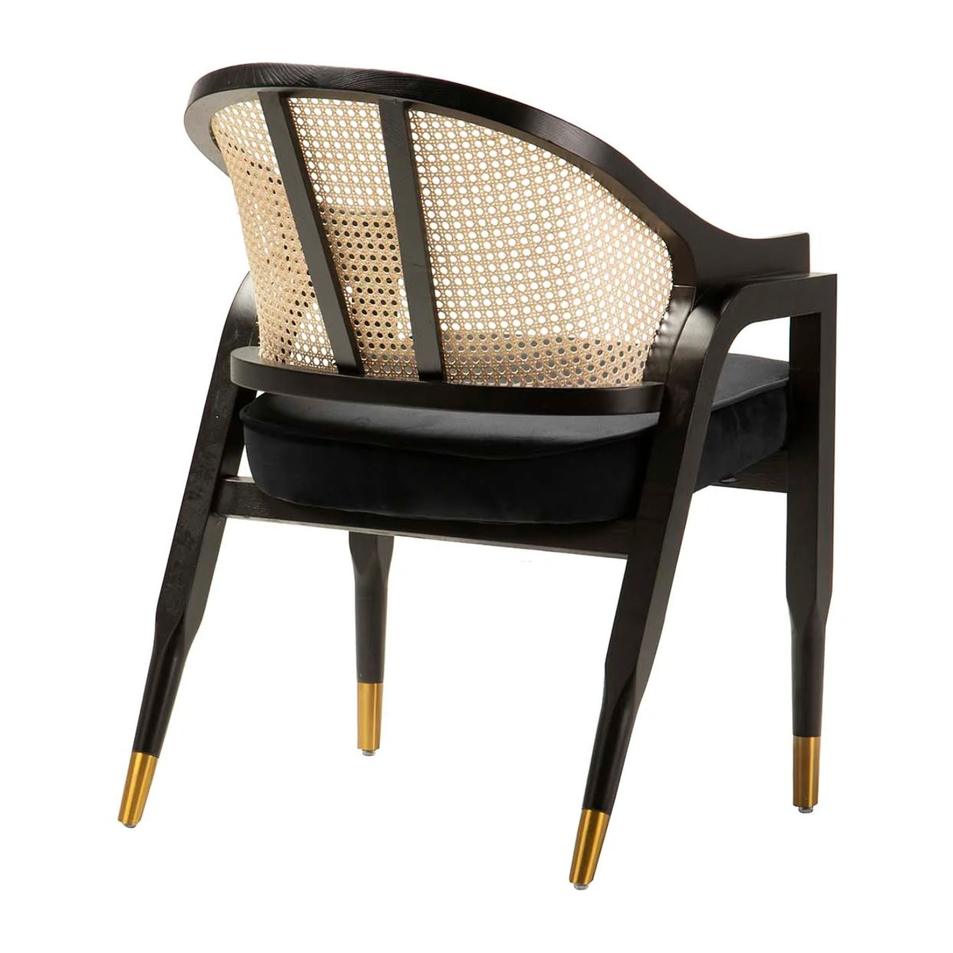 Butaca Rattan Madera Negro Taizu 62x62x87 Cm