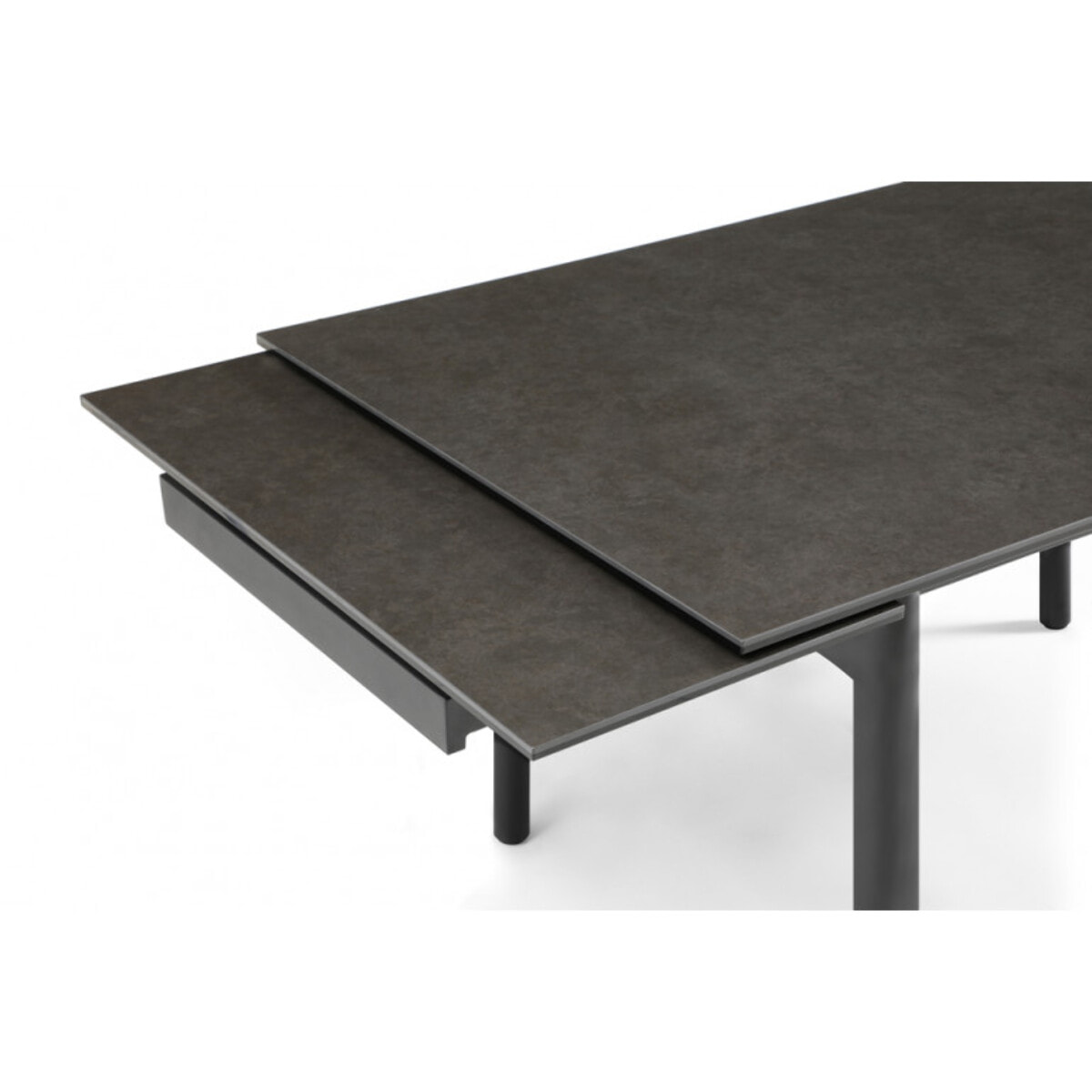 Pied de table de repas n°9 en métal noir - 4 pieds minimalistes - UNIK