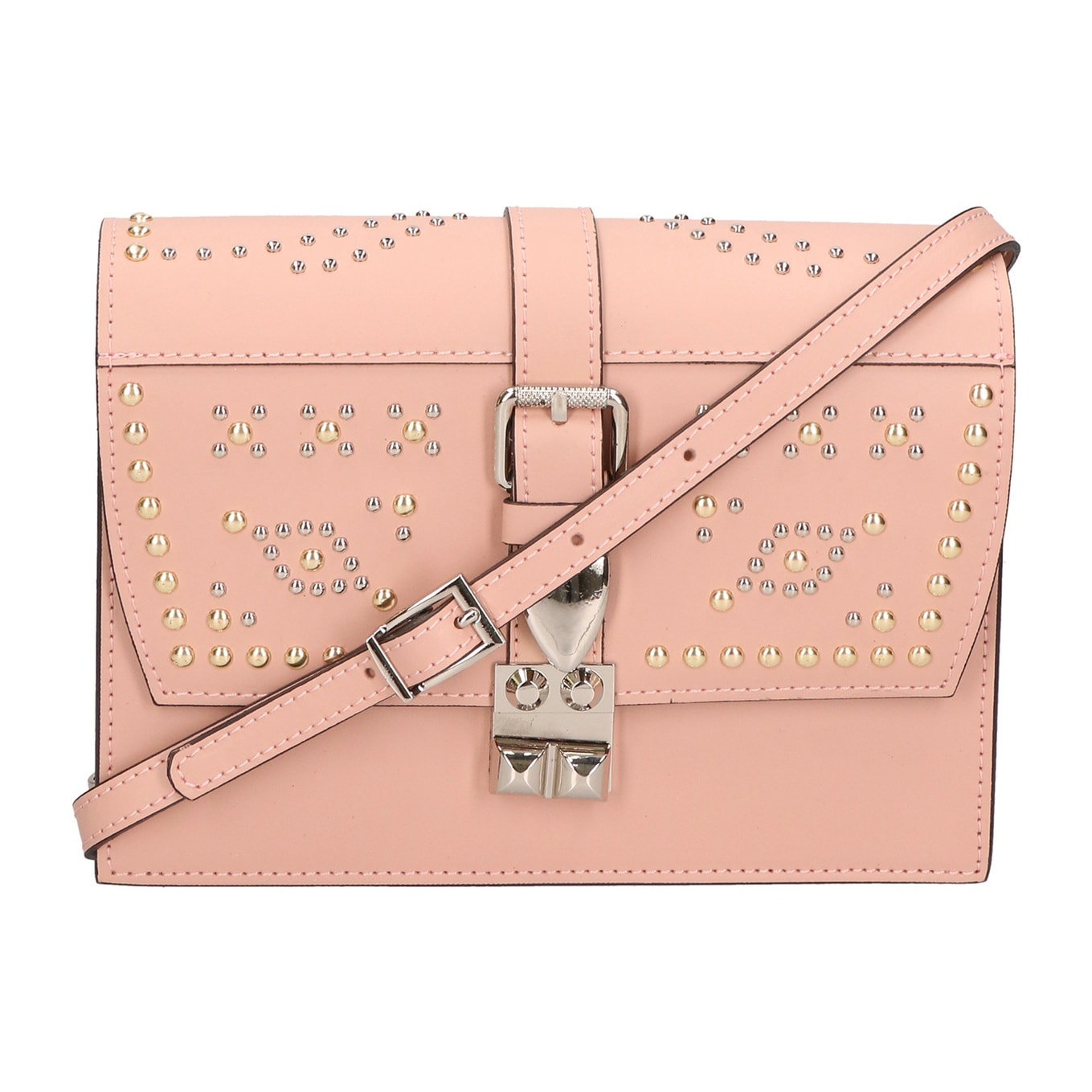 Borsa a tracolla donna - Modello Elyse - Vera pelle - 24.0 x 17.0 x 7.0 cm