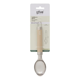 Cuillère à glace Solstice H19,5cm beige en inox