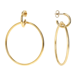 Orecchini Pendenti a Cerchio Golden