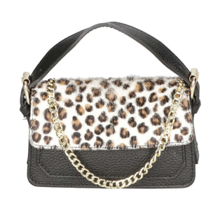 Borsa a mano da donna - Modello Aleide - Vera pelle - 18.0 x 11.0 x 6.5 cm