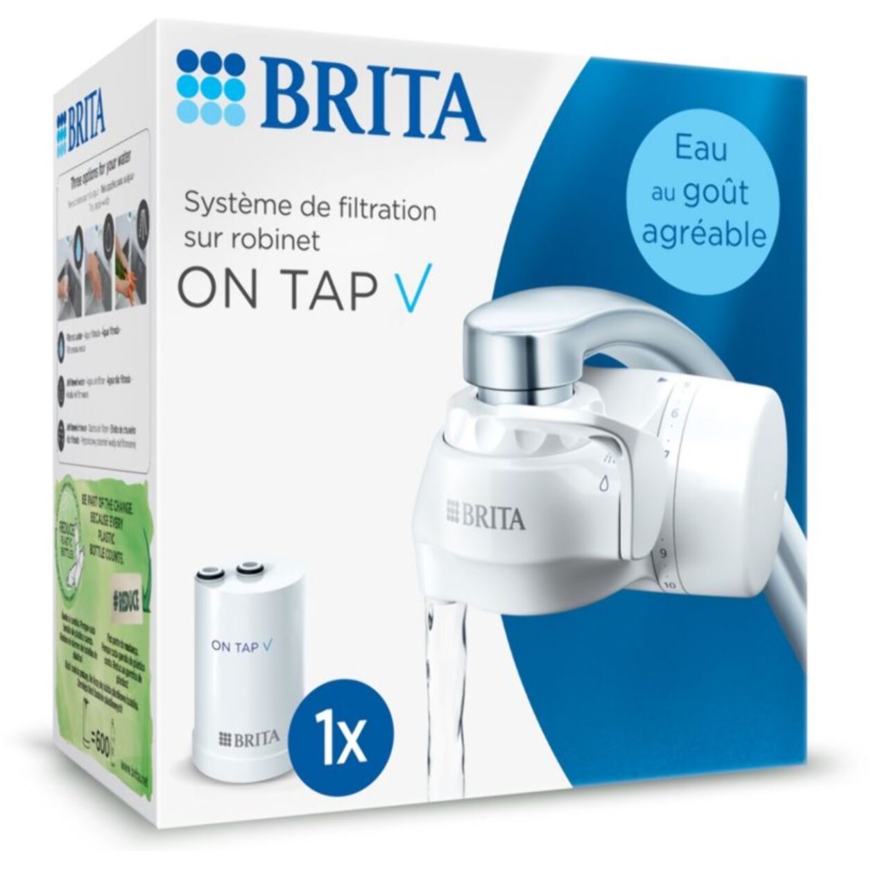Filtre à eau BRITA Système On Tap V + 1 cartouche On Tap V