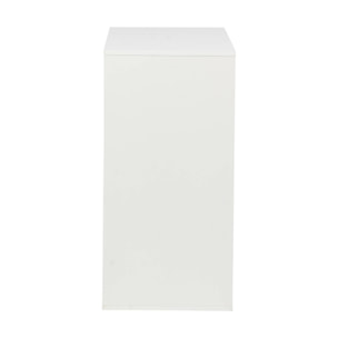 Commode. module de rangement décor bois blanc 3 tiroirs - Kompo