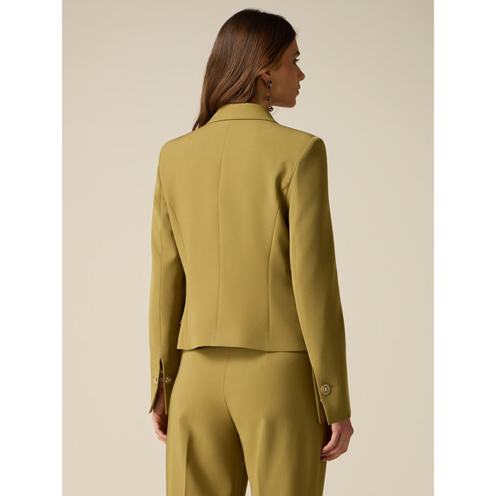 Oltre - Blazer corto monopetto - Verde