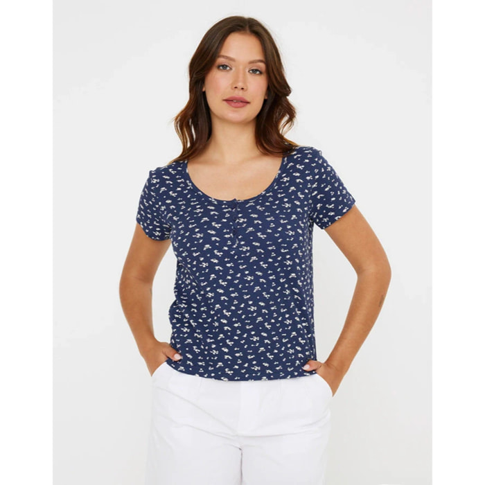 Camiseta Manga Corta Azul Marino - Yarima