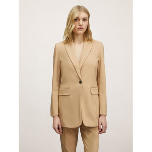 Motivi - Chaqueta blazer de botonadura simple - Beige