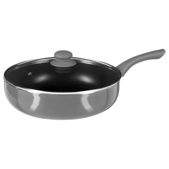 Sauteuse Neo D28cm aluminium gris