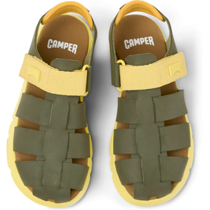 Sandali - CAMPER Oruga - Verde - Pelle scamosciata
