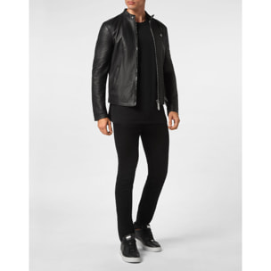 PHILIPP PLEIN Chaqueta Moto de cuero