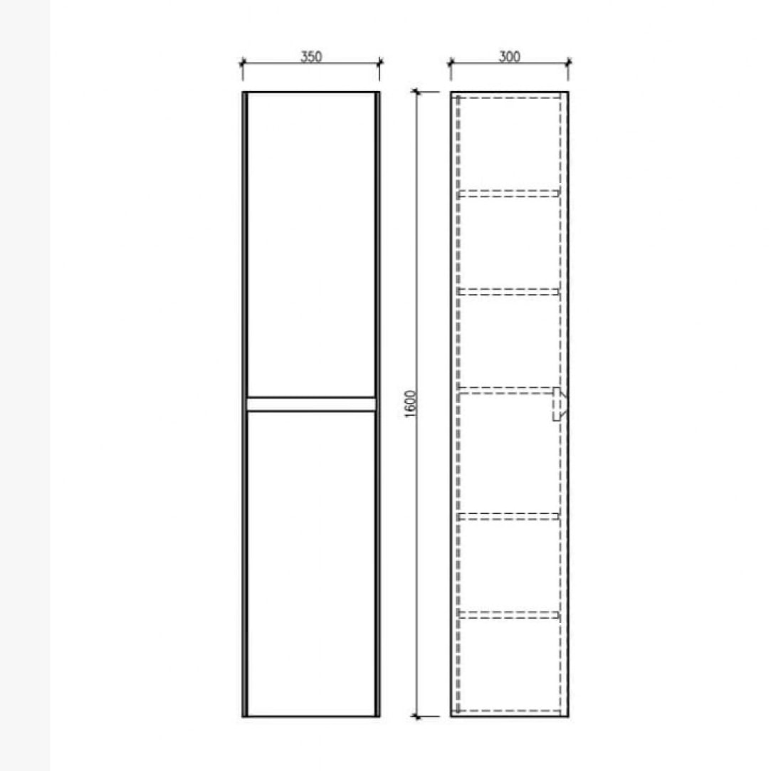 Ensemble meuble de salle de bain 120 cm Aquabella