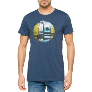 T-shirt in cotone 150 gr Hot Buttered Break Blu Chiaro.