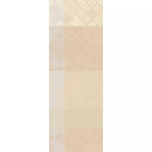 Chemin de table pur coton motif jacquard beige Mille pistils naturel