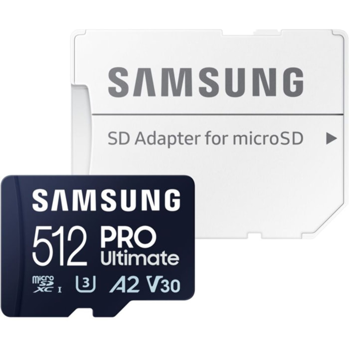 Carte Micro SD SAMSUNG 512 Go Pro Ultimate avec adaptateur